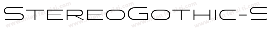 StereoGothic-950 Regular字体转换
